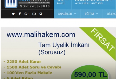 MALİHAKEM ARTIK KÜLTÜR BAKANLIĞINDAN TESCİLLİ